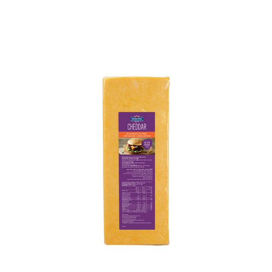Emborg Cheddar Cheese Colored 34% Fat 1 Kg   HorecaStore