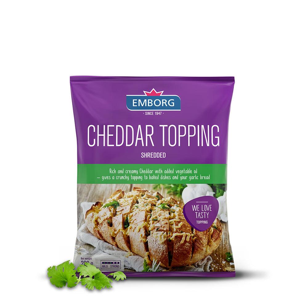 Emborg Cheddar Topping Shredded 10 PKT X 1 KG   HorecaStore