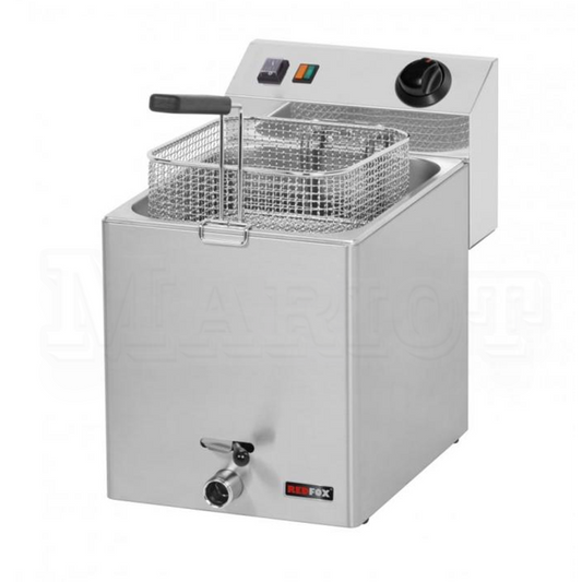 RM Gastro Electric Deep Fryer Single Basket, 10 L, 8.1 kW, 36 x 42 x 37 cm