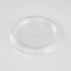 Hotpack Flat Lid without Hole for PET Juice Cup, 237 / 296 ml, 7.8 cm, 1000 PCs