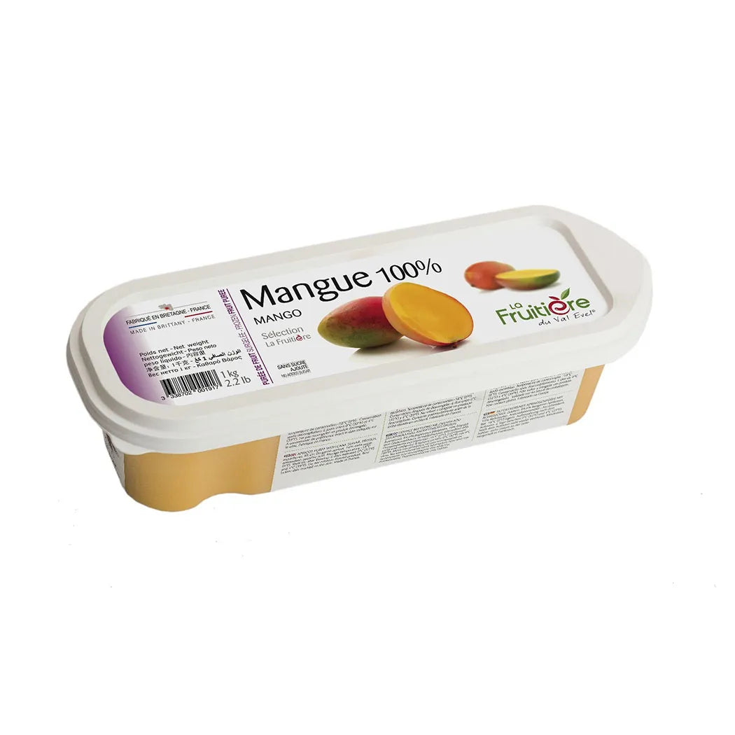 La Fruitiere Mango Puree Frozen - 6 x 1 Kg Pack