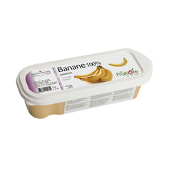 La Fruitiere Banana Puree 100% Frozen, Ecuadorian Bananas -  6 x 1 Kg Pack