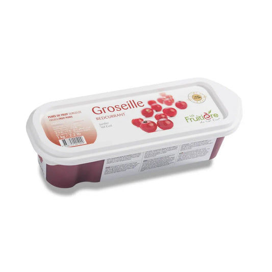 LA FRUITIER JUNIFER REDCURRANT PUREÉ Frozen, 90% Fruit Content - 6 x 1 Kg Pack