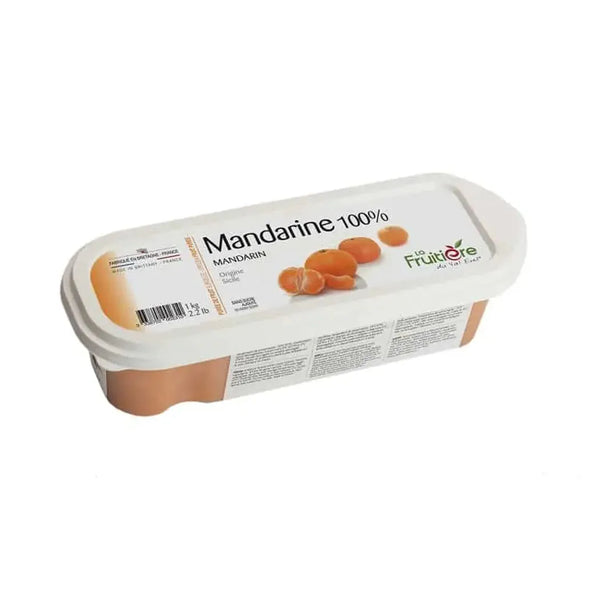 La Fruitiere 100% Mandarin Puree from Sicily Frozen - 6 x 1 Kg Pack