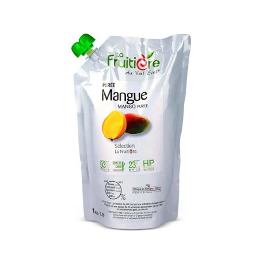 La Fruitiere Alphonso & Chato de Ica Mango Puree Chilled - 1 x 1 Kg Pack