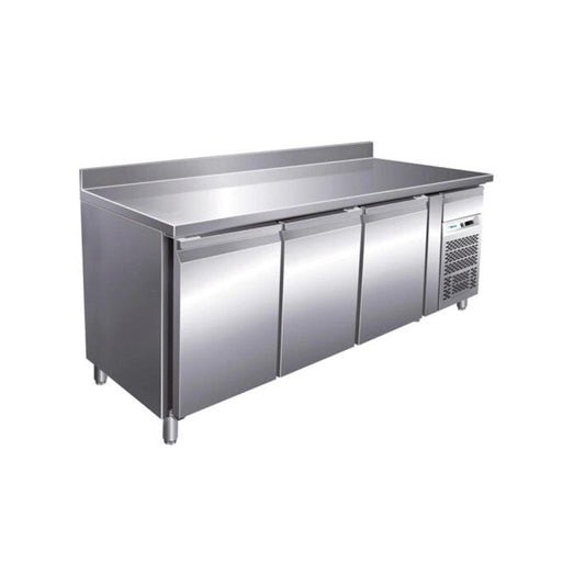 Forcar G-GN3200TN Three Door Under Counter Chiller With Backsplash 417 Liter 260W - HorecaStore