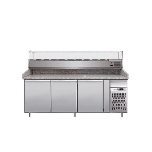 Forcar G-PZ3600TN Three Door Pizza Counter Chiller 580 Liter 260W - HorecaStore