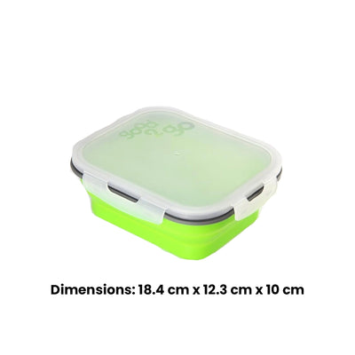 GOOD 2 GO G31003 RECTANGLE CONTAINER, 1 ltr. CAPACITY - GREEN COLOR