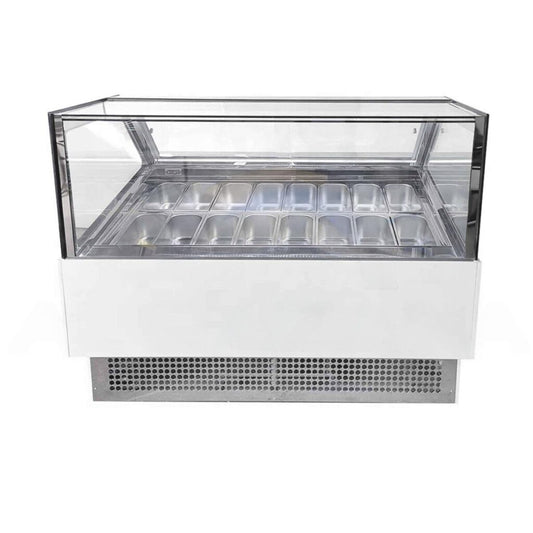 Lava Inox GICV1800-H20 Ice Cream Display Freezer, 450 W, 180 x 115 x 135 cm