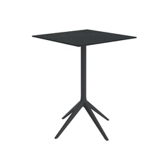 Gymkhana Mari-Sol Outdoor Bar Table Aluminium Frame, Black/Marquina Matt, 80x80x106.2 cm