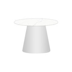 Gymkhana Conic Outdoor Coffee Table Base, White, 50x50 cm