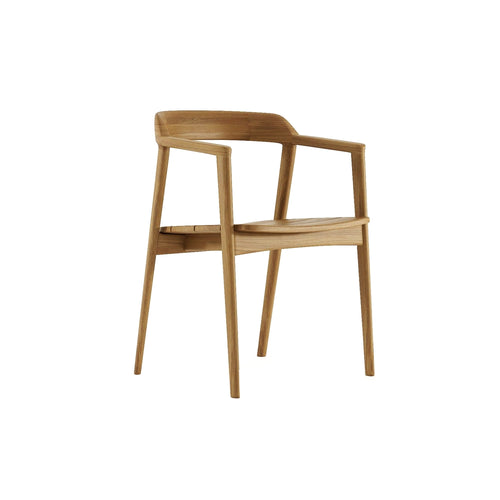 Gymkhana Grasshopper Outdoor Dining Chair Natural Light, Teak, 56x53.5x77 cm