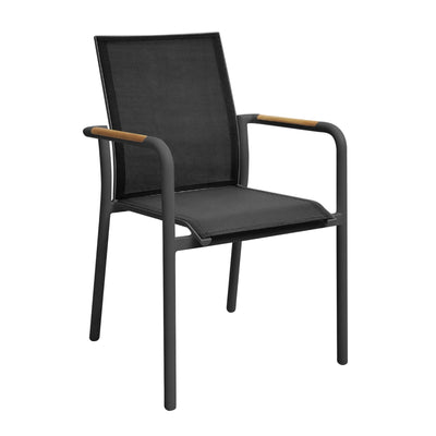 gymkhana-pesaro-outdoor-dining-chair-textilene-with-teak-armrest-stackable-charcoal-teak-56-5x64x89-cm