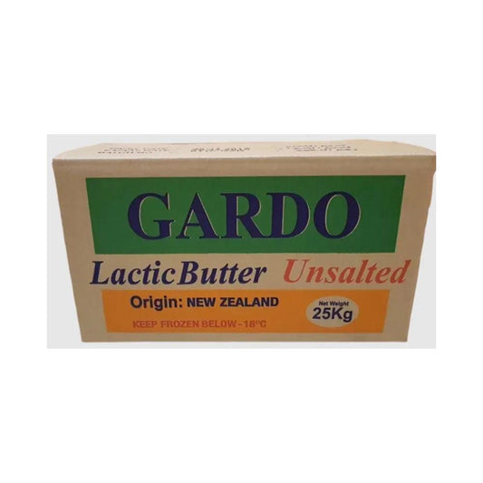 Gardo Unsalted Lactic Butter Block 82% Dairy 1 x 25Kgs   HorecaStore