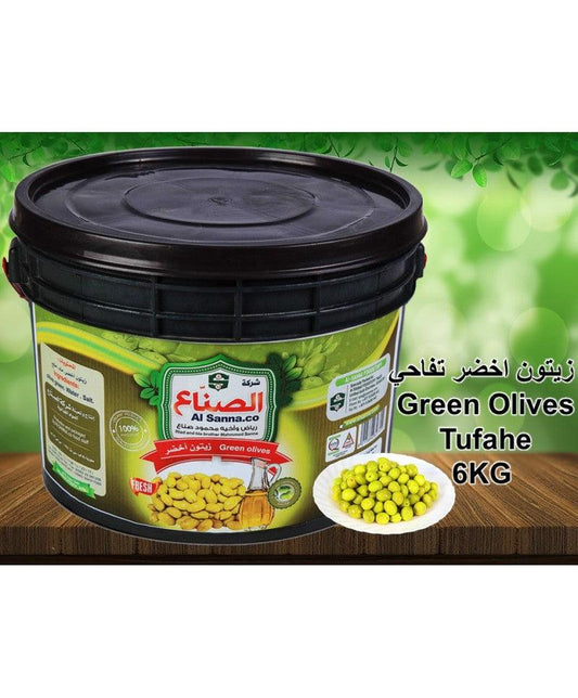 Tofahe Syria Green Olives Medium 6 kg   HorecaStore