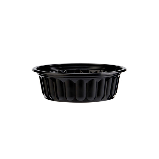 hotpack black pp corrugated plastic bowl base 200 ml 1000 pcs