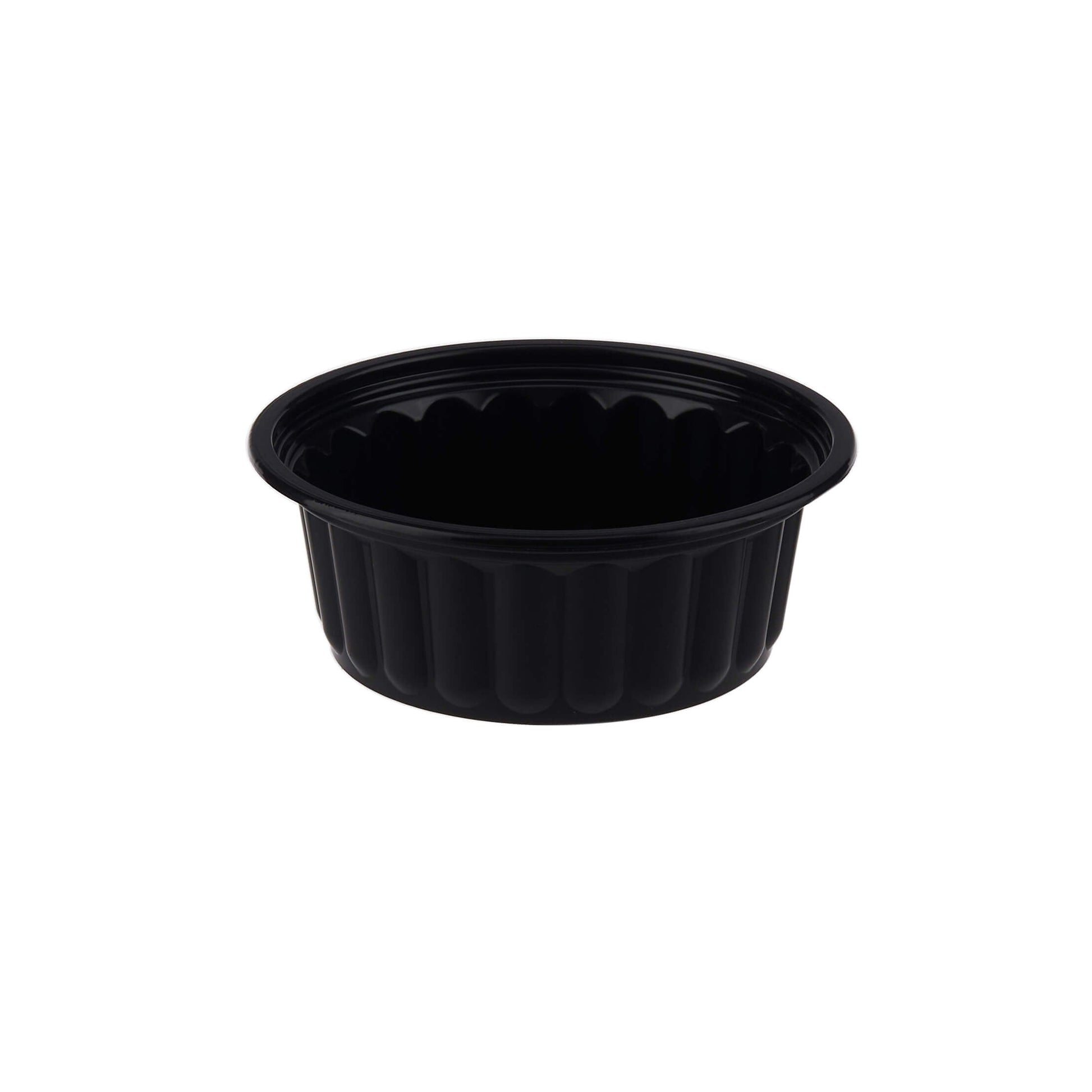 hotpack black pp corrugated plastic bowl base 350 ml 1000 pcs