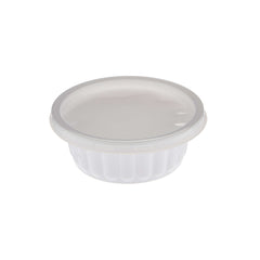 Hotpack White PP Corrugated Plastic Bowl Base, 250mI, 1000 PCs