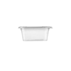 Hotpack Square PET Hinged Deli Container, 246ml, 200 PCs