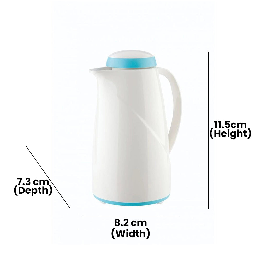 HELIOS HL294-1103-1.5 FLASK 1.5 LTR-WHITE / AQUA