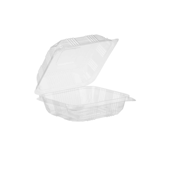 hotpack clear square pet container x large 25 95 x 24 2 x 8 7 cm 250 pcs