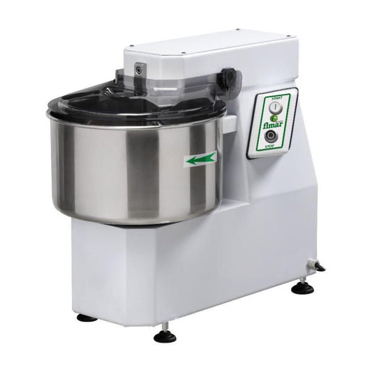 Fimar Stainless Steel Electric 1500W IM18SN405T Spiral Kneader Dough Mixer With Fixed Head, And 22L Bowl 3 Phase, 67 X 39 X 60 cm   HorecaStore