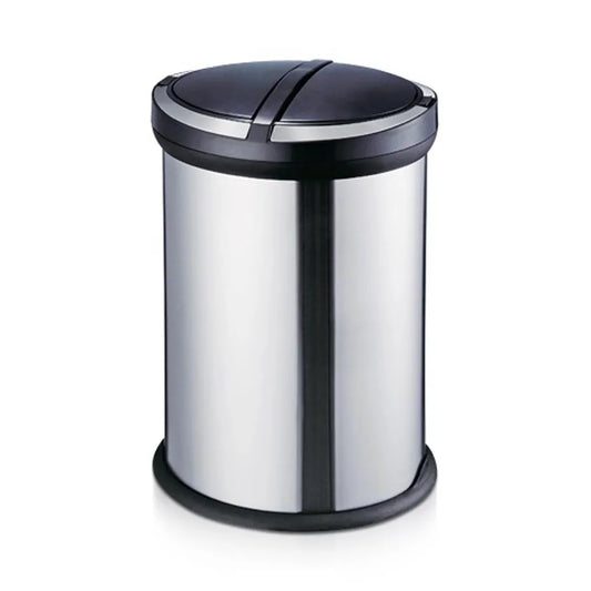 THS JF960260 Stainless Steel 2 Compartment Pedal Bin 32L