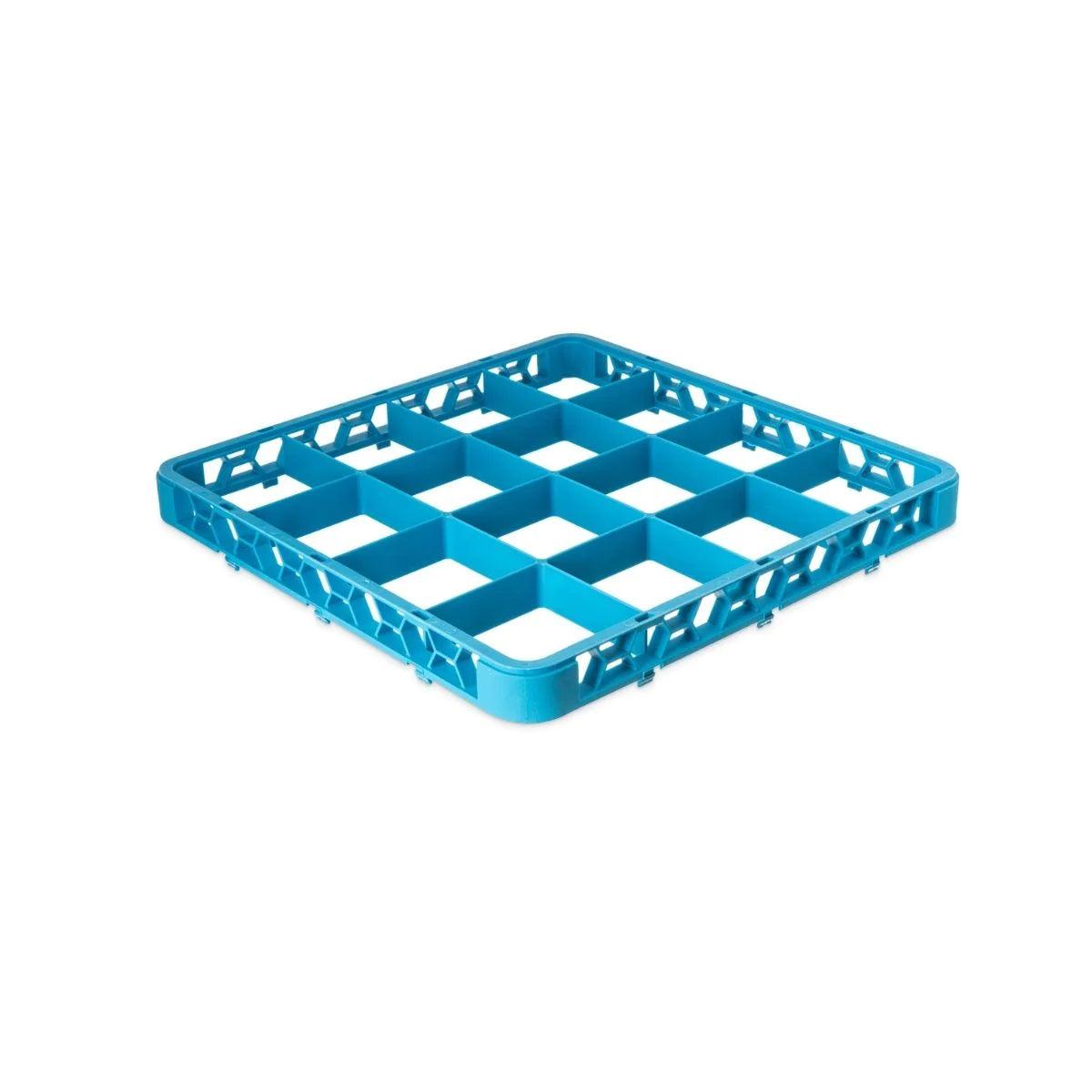 Jiwins Plastic 16-Compartment Standard Extender Rack Blue 19.7 x 19.7 x 1.8"