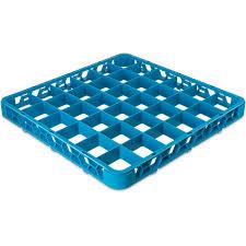 Jiwins Plastic 36 Compartment Standard Extender Rack Blue 19.7 x 19.7 x 1.8"