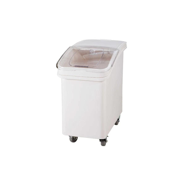 Jiwins Plastic Ingredient Bin  81L With Lid White 29.4 x 13 x 29"