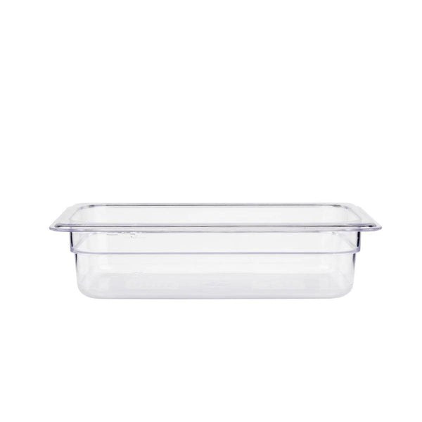 Jiwins Polycarbonate GN Food Pan 1/3 10cm Deep, Transparent    6/Case