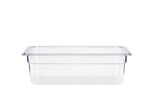 Jiwins Polycarbonate GN Food Pan 1/6 6.5cm Deep, Transparent    6/Case