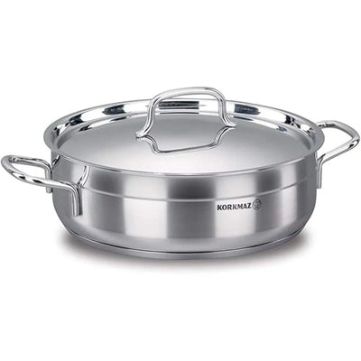 KORKMAZ KA1027 ALFA LOW CASSEROLE, 28 cm x 9 cm / 5.5 ltr. CAPACITY