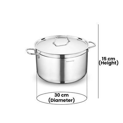 KORKMAZ KA1031 ALFA CASSEROLE, 30 cm x 15 cm / 11 ltr. CAPACITY