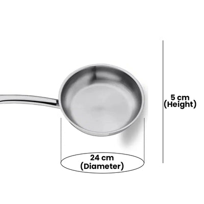 KORKMAZ KA1153 PROLINE SATIN FRYPAN 24 cm x 5 cm / 1.8 ltr. CAPACITY