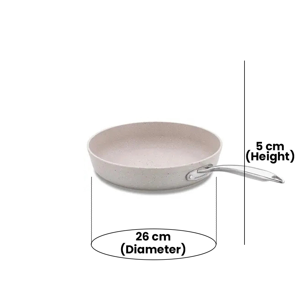 KORKMAZ KA1265 GRANITA ALU. FRYPAN 26 cm x 5 cm / 2.5 ltr. CAPACITY