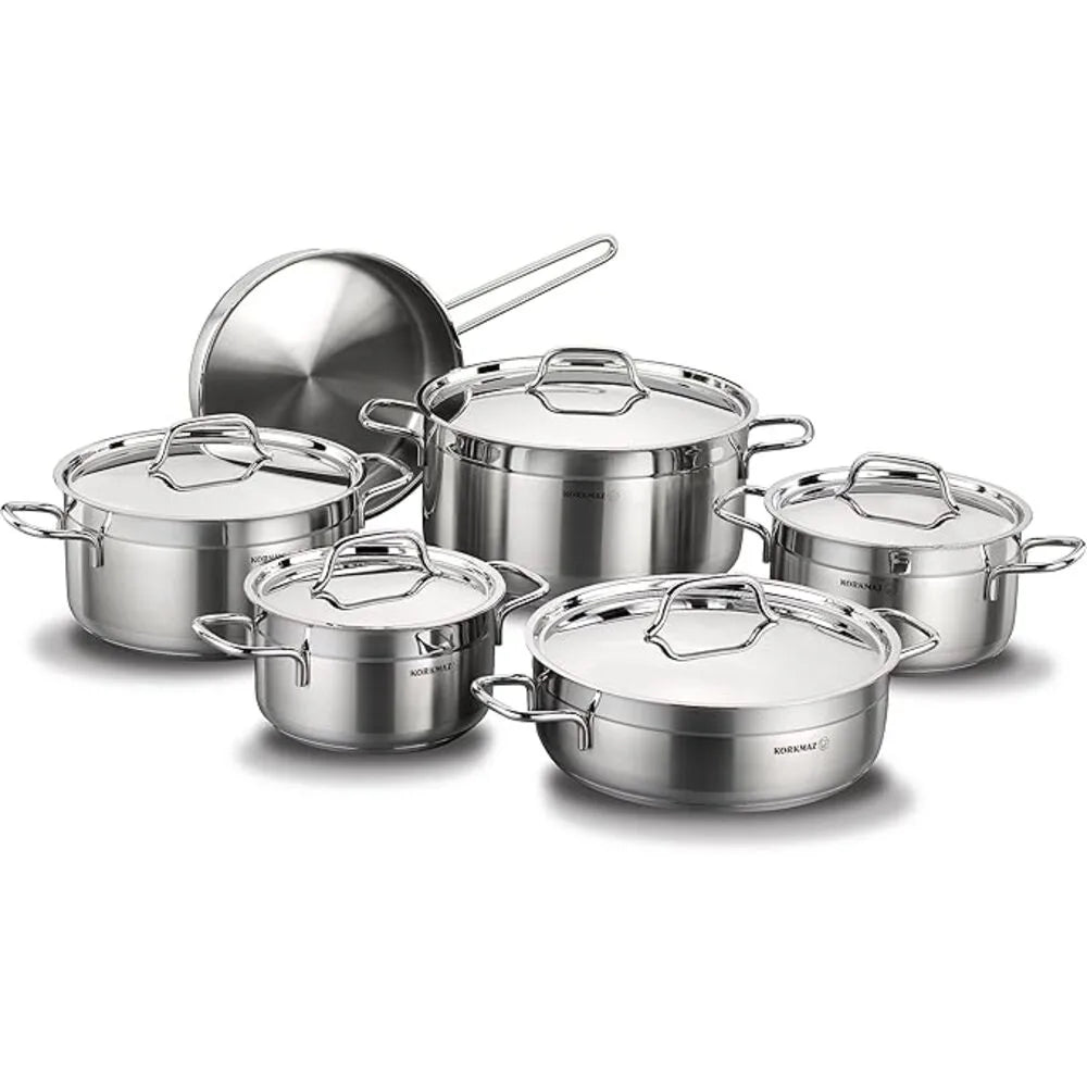 KORKMAZ KA1610 ALFA PLUS 11 PIECES COOKWARE SET