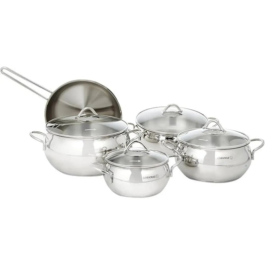 KORKMAZ KA1800 TOMBIK 9 PIECES COOKWARE SET