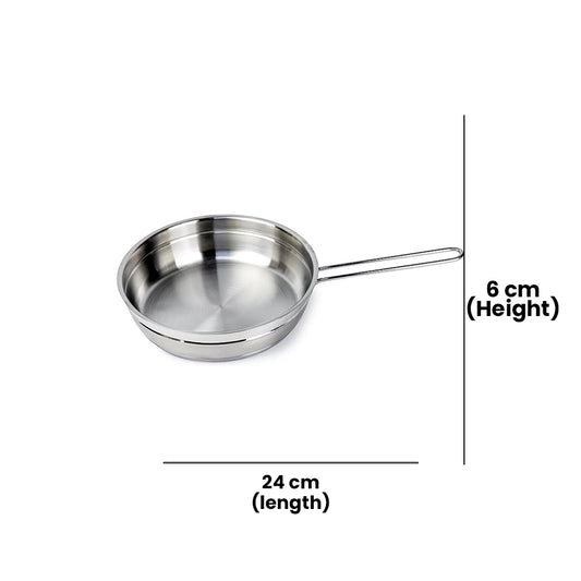 KORKMAZ KA1905 ASTRA FRYPAN WITHOUT LID, 24 cm x 6 cm / 2.7 ltr. CAPACITY