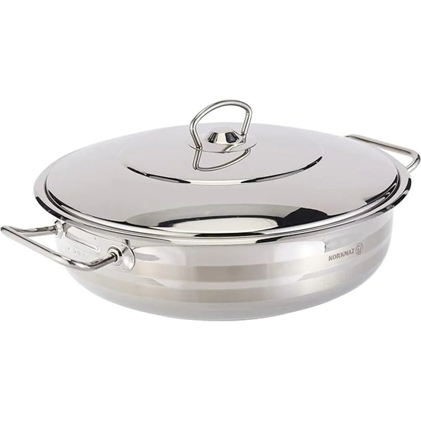 KORKMAZ KA1955 MEGA EXTRA LOW CASSEROLE, 32 cm x 9 cm / 7.5 ltr. CAPACITY