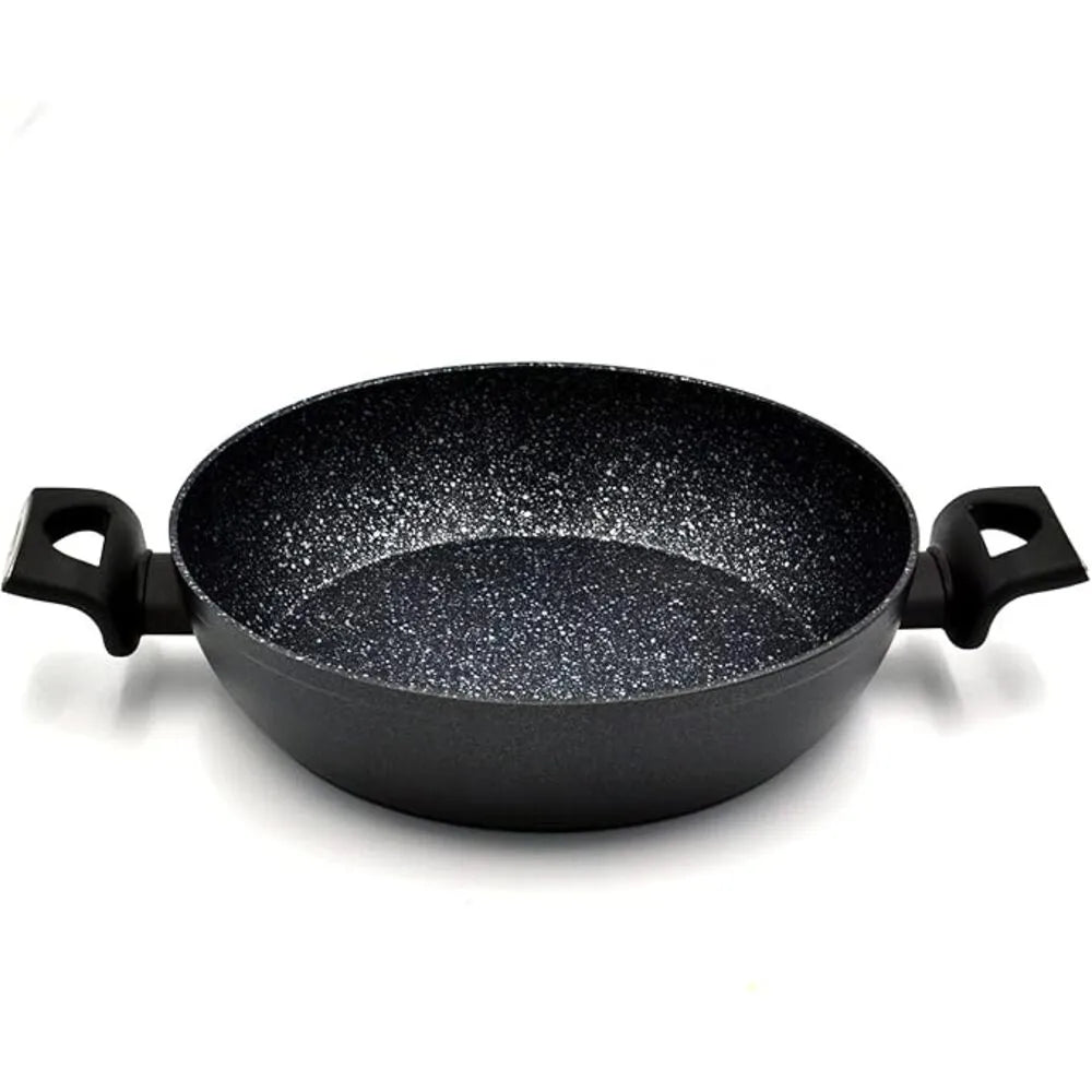 KORKMAZ KA2943 NORA GRANITE LOW CASSEROLE, 24 cm x 5.8 cm