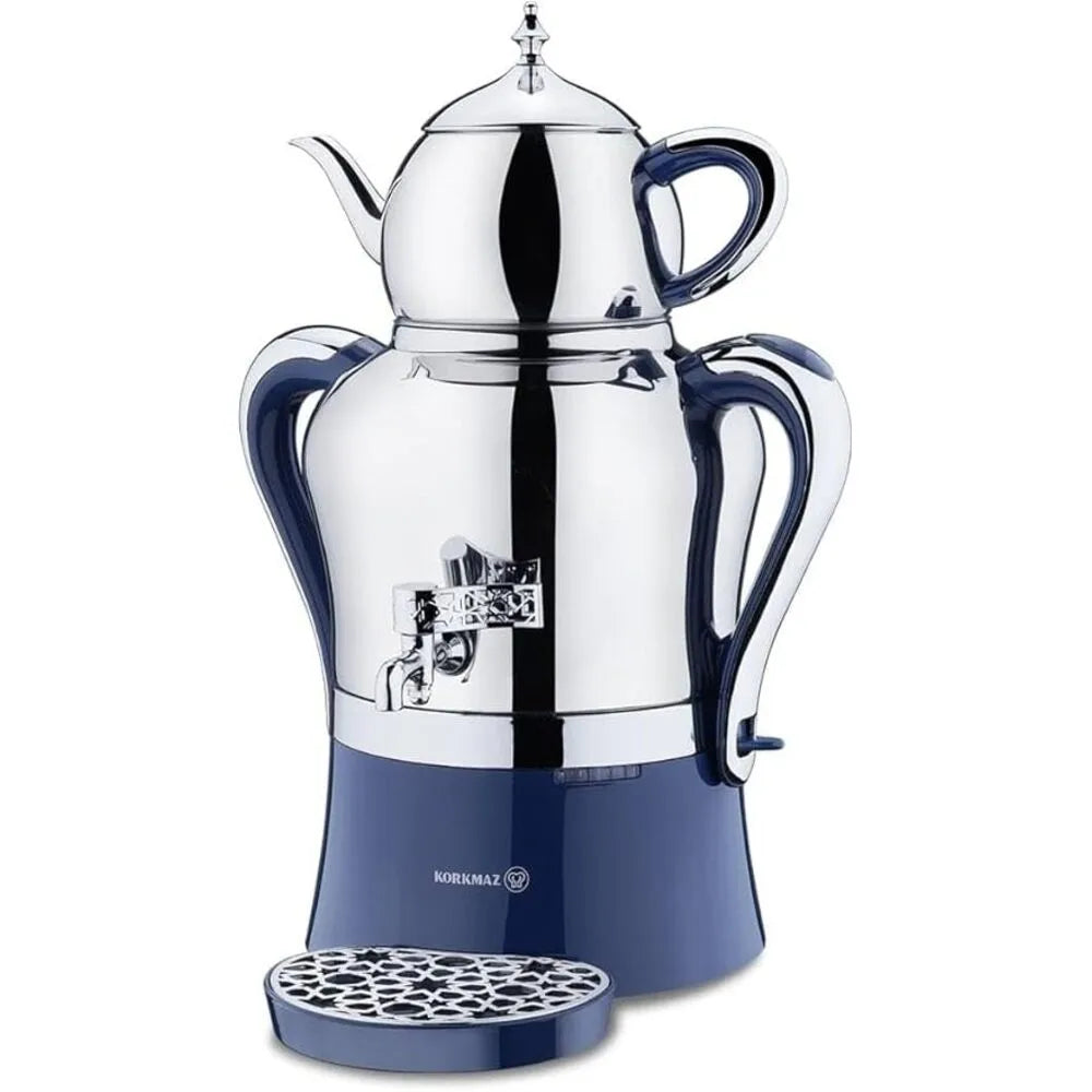 KORKMAZ KA843 HANEDAN SAMOVAR AZURA INOX/CHROME