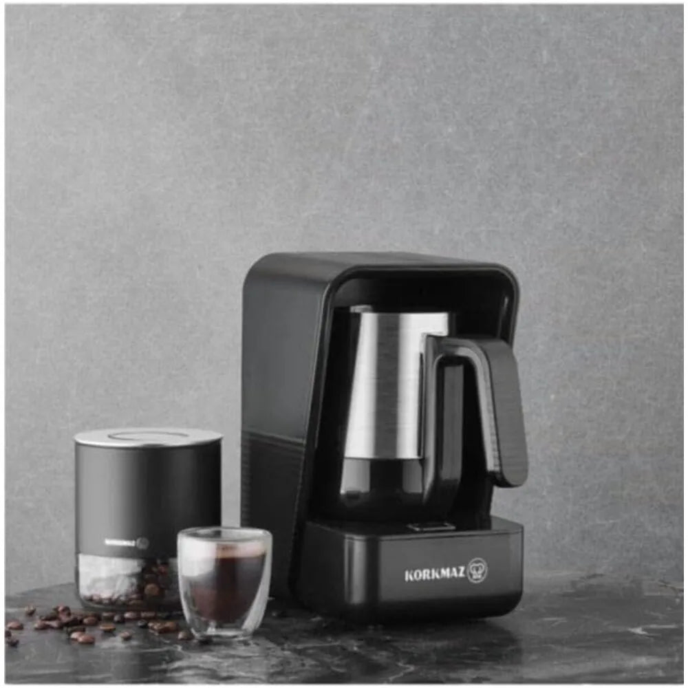 KORKMAZ KA863-01 MODERNA COFFEE MAKER GREY/SATIN