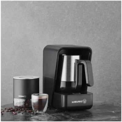 KORKMAZ KA863 MODERNA COFFEE MAKER BLACK/SATIN