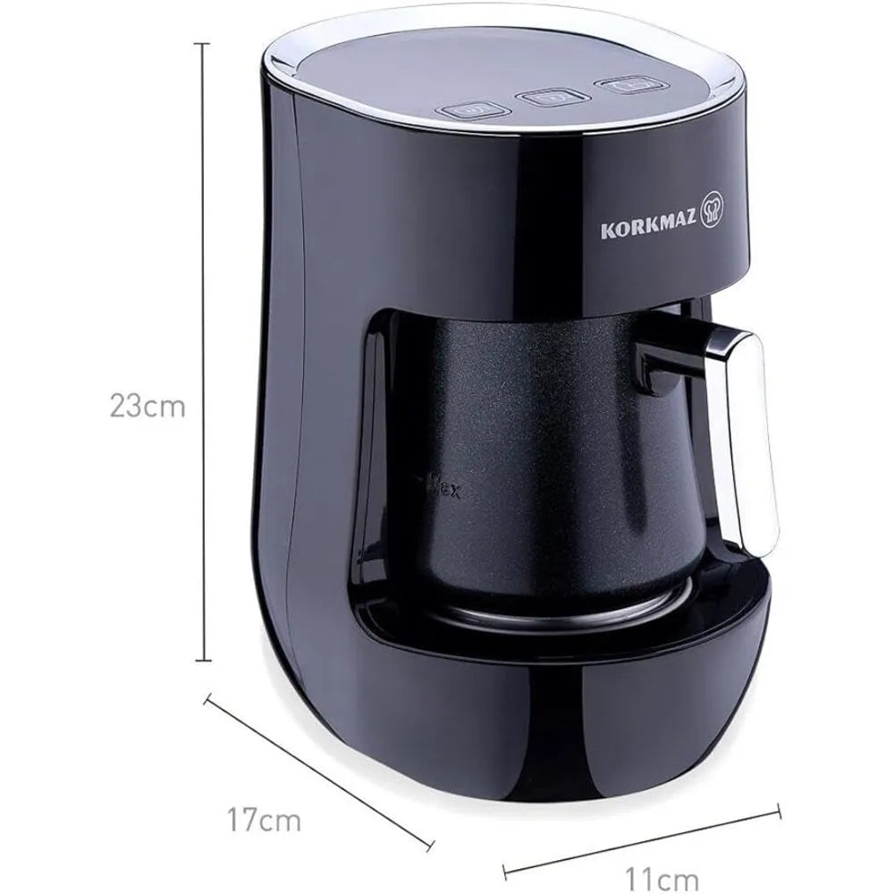 KORKMAZ KA865-04 OTANTIK COFFEE MAKER - BLACK COLOR