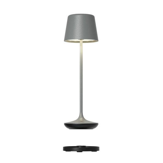 Leonardo Bari table lamp, H25 cm, Grey