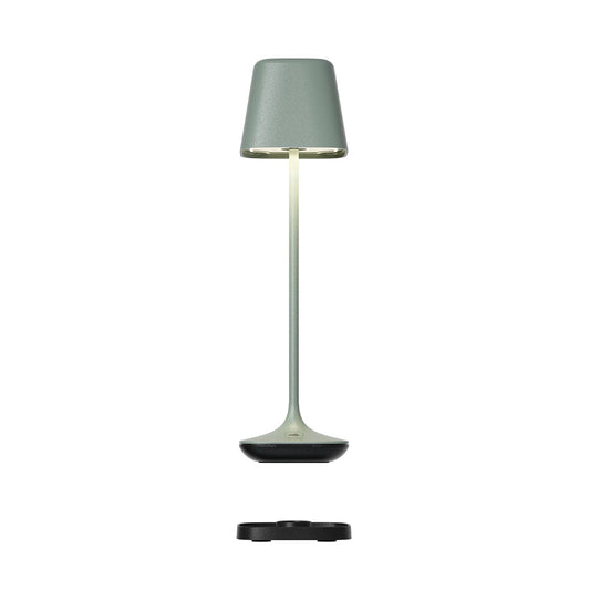 Leonardo Capri table lamp, H25 cm, Olive Green