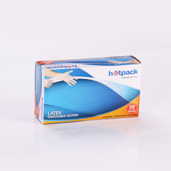 Hotpack Powdered Latex GIoves, Medium size, 1000 PCs