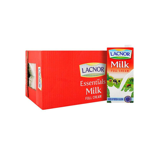 Lacnor Long Life Full Cream Milk 12 x 1 Liters   HorecaStore