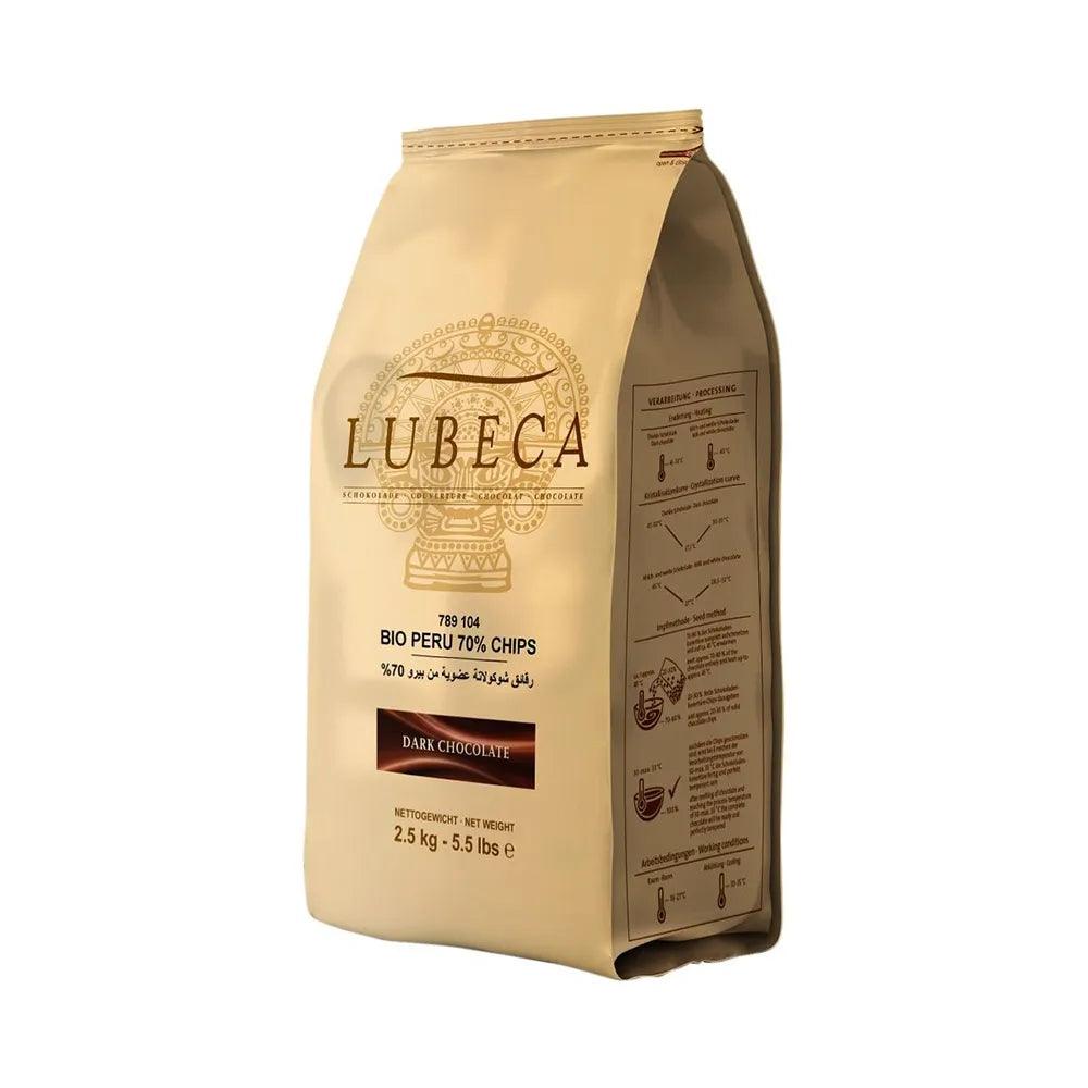 Lubeca Dark Fehmarn Chocolate Chip (60%) 2.5 Kgs   HorecaStore